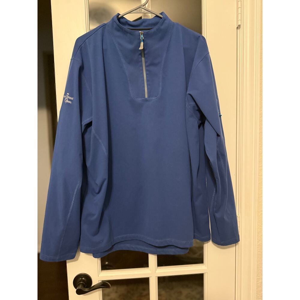 Peter Millar Element 1/4 Zip Pullover – XL – Blue – Northern Trust Open Logo